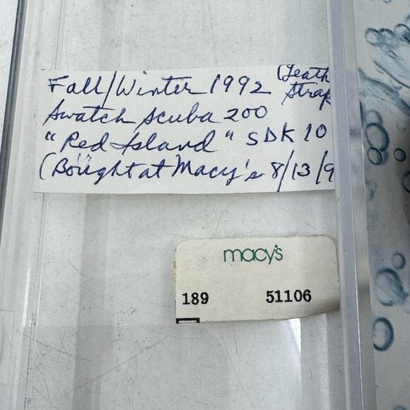 Vintage 90's SWATCH Scuba 200 Red Island SDK106 Watch - Picture 7 of 8